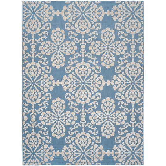SAFAVIEH Cottage COT908F Light Blue / Beige Rug