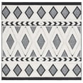 thumbnail image 1 of SAFAVIEH Cottage Charles Geometric Indoor/Outdoor Area Rug, Ivory/Dark Grey, 6'7" x 6'7" Square, 1 of 6