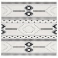 thumbnail image 1 of SAFAVIEH Cottage Euphemia Geometric Indoor/Outdoor Area Rug, Ivory/Black, 6'7" x 6'7" Square, 1 of 6