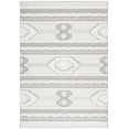 thumbnail image 1 of SAFAVIEH Cottage Euphemia Geometric Indoor/Outdoor Area Rug, Ivory/Light Grey, 5'3" x 7'7", 1 of 6