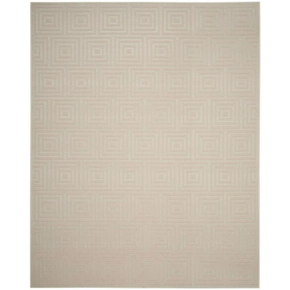 SAFAVIEH Cottage Laraine Geometric Indoor/Outdoor Area Rug Cream/Beige, 8' x 11'2"