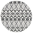 thumbnail image 1 of SAFAVIEH Cottage Leptis Geometric Indoor/Outdoor Area Rug, Ivory/Black, 6'7" x 6'7" Round, 1 of 6