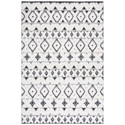 SAFAVIEH Cottage Leptis Geometric Indoor/Outdoor Area Rug, Ivory/Dark Grey, 8' x 10'