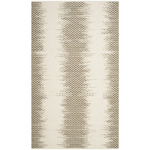 SAFAVIEH Cotton Kilim KLC121B Handwoven Brown / Ivory Rug