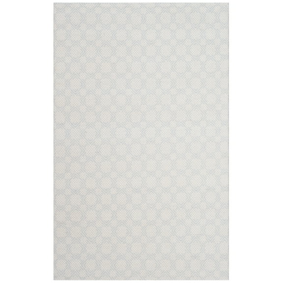 SAFAVIEH Cotton Kilim KLC222A Light Blue / Ivory Rug