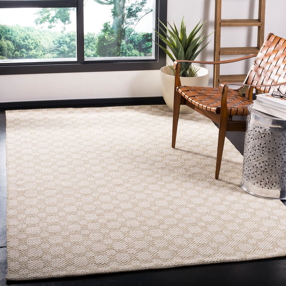 SAFAVIEH Cotton Kilim KLC222C Handwoven Beige / Ivory Rug