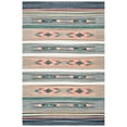 thumbnail image 1 of SAFAVIEH Cotton Kilim Kilim Southwestern Cotton Area Rug, Grey/Olive, 4' x 6', 1 of 11
