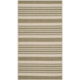 thumbnail image 1 of Safavieh Courtyard Aaron Striped Indoor/Outdoor Area Rug, Beige/Green, 2'7" x 5', 1 of 9