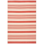 Safavieh Courtyard Aaron Striped Indoor/Outdoor Area Rug, Beige/Red, 4' x 5'7"
