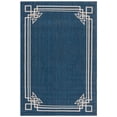 thumbnail image 1 of SAFAVIEH Courtyard Abagail Bordered Indoor/Outdoor Area Rug, Navy/Light Beige, 6'7" x 9'6", 1 of 12