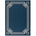 thumbnail image 1 of SAFAVIEH Courtyard Abagail Bordered Indoor/Outdoor Area Rug, Navy/Light Beige, 8' x 11', 1 of 8