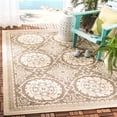 thumbnail image 1 of Safavieh Courtyard Abel Geometric Indoor/Outdoor Area Rug, Beige/Dark Beige, 4' x 5'7", 1 of 9