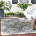 thumbnail image 1 of Safavieh Courtyard Abel Geometric Indoor/Outdoor Area Rug, Light Gray/Anthracite, 6'7" x 9'6", 1 of 9