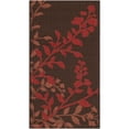 thumbnail image 1 of SAFAVIEH Courtyard Abraham Floral Indoor/Outdoor Area Rug, Chocolate/Red, 2'7" x 5', 1 of 4