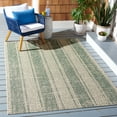 thumbnail image 1 of Safavieh Courtyard Adam Striped Indoor/Outdoor Area Rug, Beige/Dark Green, 2' x 3'7", 1 of 10