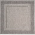 thumbnail image 1 of SAFAVIEH Courtyard Agnes Bordered Indoor/Outdoor Area Rug, Beige/Black, 6'7" x 6'7" Square, 1 of 15