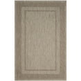 thumbnail image 1 of SAFAVIEH Courtyard Agnes Bordered Indoor/Outdoor Area Rug, Beige/Brown, 6'7" x 9'6", 1 of 10