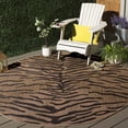 thumbnail image 1 of Safavieh Courtyard Aidan Animal Indoor/Outdoor Area Rug, Gold/Natural, 6'7" x 6'7" Round, 1 of 6