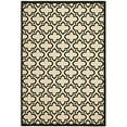 thumbnail image 1 of SAFAVIEH Courtyard Ailin Geometric Indoor/Outdoor Area Rug, Cream/Black, 7'10" x 10', 1 of 2