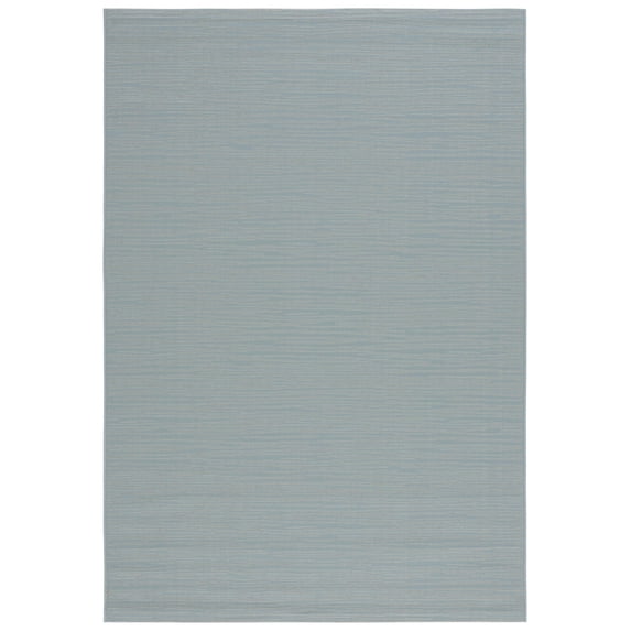 SAFAVIEH Courtyard Alana Contemporary Indoor/Outdoor Area Rug, 5'3" x 7'7", Aqua/Cream