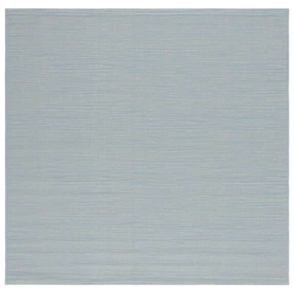 SAFAVIEH Courtyard Alana Contemporary Indoor/Outdoor Area Rug, 6'7" x 6'7" Square, Aqua/Cream