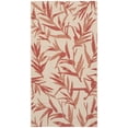 thumbnail image 1 of Safavieh Courtyard Alannis Botanical Indoor/Outdoor Area Rug, Beige/Terracotta, 2'7" x 5', 1 of 12
