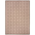 thumbnail image 1 of SAFAVIEH Courtyard Alastar Geometric Indoor/Outdoor Area Rug, 8' x 11', Chocolate/Cream, 1 of 9