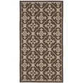 thumbnail image 1 of SAFAVIEH Courtyard Alastar Geometric Indoor/Outdoor Area Rug, Chocolate/Cream, 2'7" x 5', 1 of 9