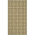 thumbnail image 1 of SAFAVIEH Courtyard Alastar Geometric Indoor/Outdoor Area Rug, Green/Creme, 2'7" x 5', 1 of 9