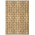 thumbnail image 1 of SAFAVIEH Courtyard Alastar Geometric Indoor/Outdoor Area Rug, Green/Creme, 5'3" x 7'7", 1 of 9