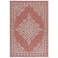 thumbnail image 1 of SAFAVIEH Courtyard Alease Medallion Indoor/Outdoor Area Rug, Red/Beige, 5'1" x 7'6", 1 of 8