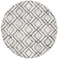 thumbnail image 1 of SAFAVIEH Courtyard Alexa Geometric Indoor/Outdoor Area Rug, Ivory/Black, 6'7" x 6'7" Round, 1 of 11