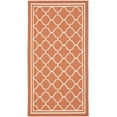 thumbnail image 1 of Safavieh Courtyard Alina Geometric Quatrefoil Indoor/Outdoor Area Rug, Terracotta/Bone, 2'7" x 5', 1 of 15