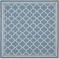 thumbnail image 1 of SAFAVIEH Courtyard Alina Geometric Quatrefoil Indoor/Outdoor Area Rug, Blue/Beige, 6'7" x 6'7" Square, 1 of 10