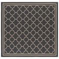 thumbnail image 1 of Safavieh Courtyard Alina Geometric Quatrefoil Indoor/Outdoor Area Rug, Anthracite/Beige, 7'10" x 7'10" Square, 1 of 17