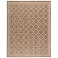 thumbnail image 1 of Safavieh Courtyard Alina Geometric Quatrefoil Indoor/Outdoor Area Rug, Brown/Bone, 8' x 10', 1 of 18