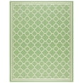 thumbnail image 1 of Safavieh Courtyard Alina Geometric Quatrefoil Indoor/Outdoor Area Rug, Green/Beige, 8' x 11', 1 of 16