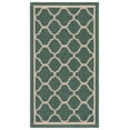 thumbnail image 1 of Safavieh Courtyard Alina Geometric Quatrefoil Indoor/Outdoor Area Rug, Dark Green/Beige, 2' x 3'7", 1 of 14