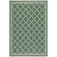 thumbnail image 1 of SAFAVIEH Courtyard Alina Geometric Quatrefoil Indoor/Outdoor Area Rug, Dark Green/Beige, 6'7" x 9'6", 1 of 13