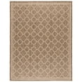 thumbnail image 1 of SAFAVIEH Courtyard Alina Geometric Quatrefoil Indoor/Outdoor Area Rug, Brown/Bone, 6'7" x 9'6", 1 of 17