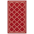 thumbnail image 1 of Safavieh Courtyard Alina Geometric Quatrefoil Indoor/Outdoor Area Rug, Red/Bone, 2' x 3'7", 1 of 15