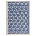 thumbnail image 1 of SAFAVIEH Courtyard Allison Geometric Bordered Indoor/Outdoor Area Rug, 4' x 5'7", Blue/Beige, 1 of 12