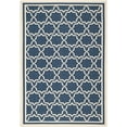 thumbnail image 1 of SAFAVIEH Courtyard Allison Geometric Bordered Indoor/Outdoor Area Rug, 4' x 5'7", Navy/Beige, 1 of 11