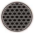 thumbnail image 1 of SAFAVIEH Courtyard Allison Oriental Indoor/Outdoor Area Rug, Black/Beige, 6'7" x 6'7" Round, 1 of 12