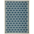 thumbnail image 1 of SAFAVIEH Courtyard Allison Geometric Bordered Indoor/Outdoor Area Rug, 8' x 11', Navy/Beige, 1 of 5