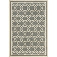 thumbnail image 1 of SAFAVIEH Courtyard Allison Geometric Bordered Indoor/Outdoor Area Rug, 9' x 12', Anthracite/Beige, 1 of 4