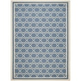 thumbnail image 1 of SAFAVIEH Courtyard Allison Geometric Bordered Indoor/Outdoor Area Rug, 9' x 12', Blue/Beige, 1 of 11