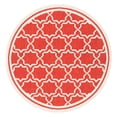thumbnail image 1 of SAFAVIEH Courtyard Allison Oriental Indoor/Outdoor Area Rug, Red/Bone, 6'7" x 6'7" Round, 1 of 12