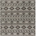 thumbnail image 1 of Safavieh Courtyard Allycia Geometric Indoor/Outdoor Area Rug, Gray/Black, 5'3" x 5'3" Square, 1 of 17