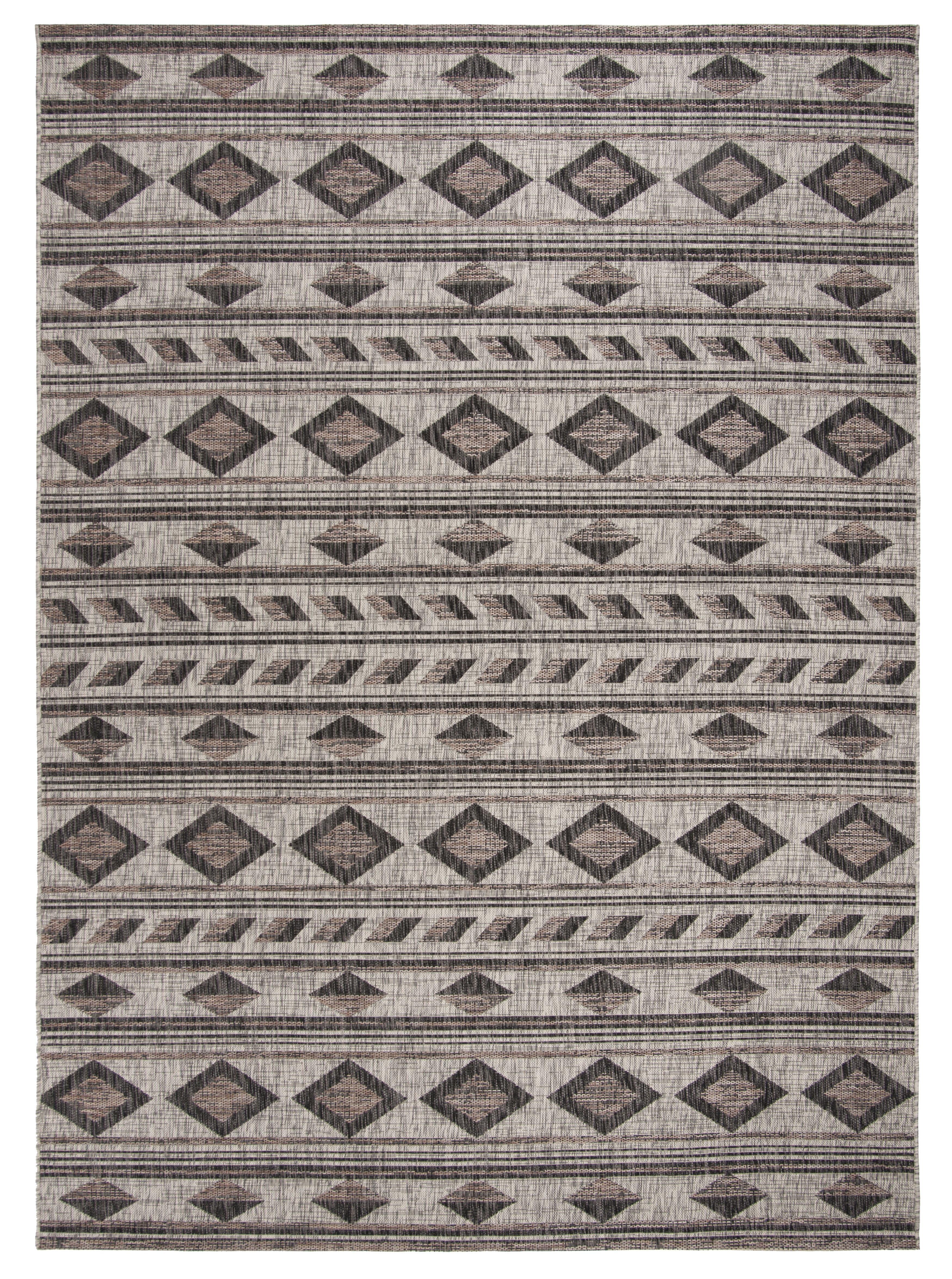 Safavieh Courtyard Allycia Geometric Indoor/Outdoor Area Rug, Gray/Black, 8' x 11'
